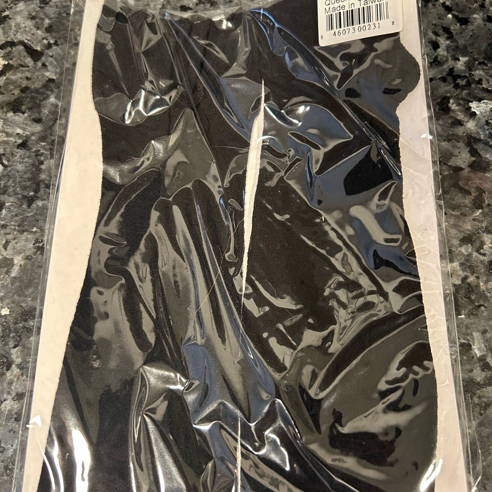 NIP Queen Size Sheer Black Open Crotch Pantyhose / Tights